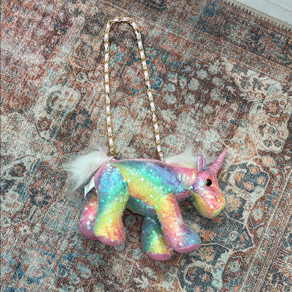 Rainbow Unicorn Plush Bag